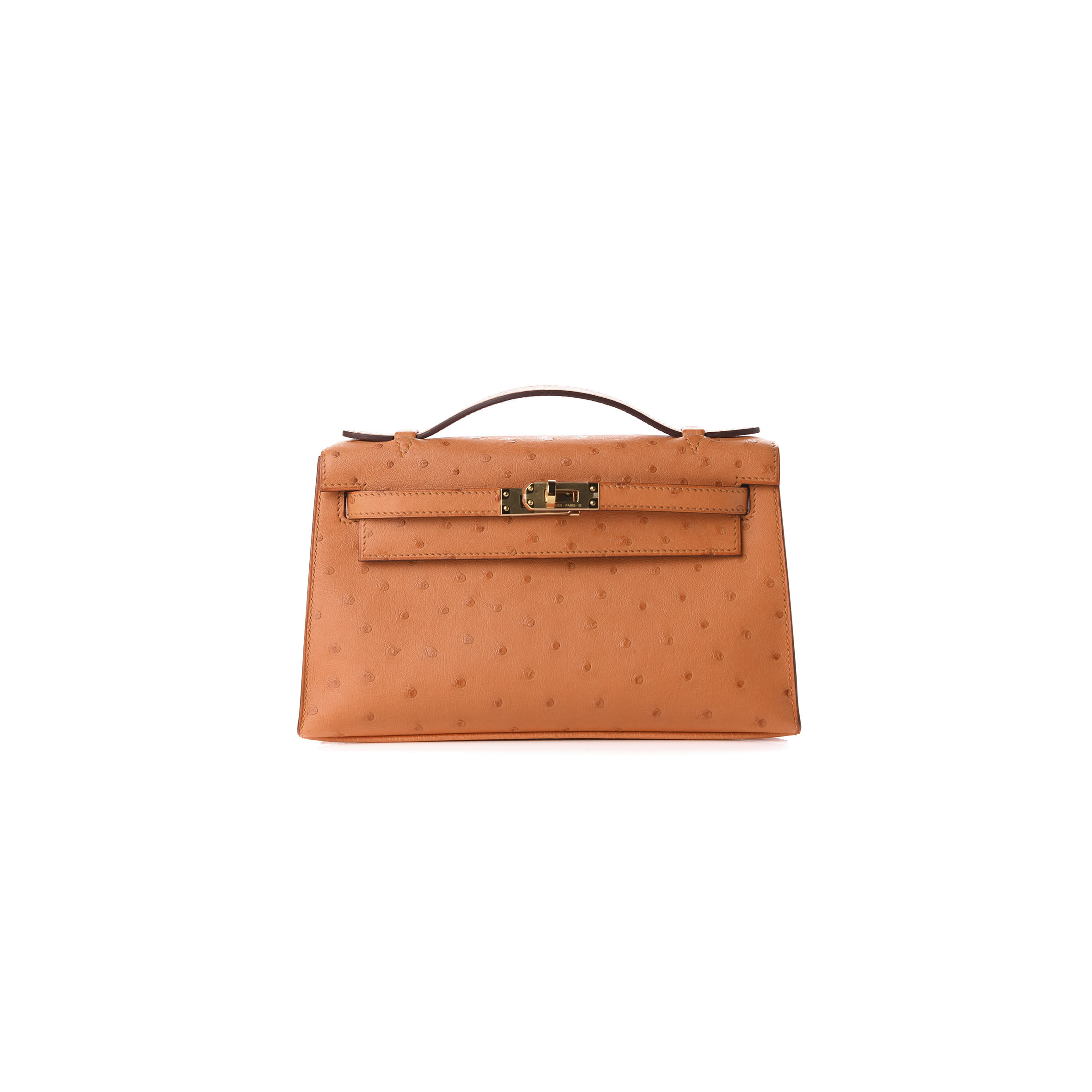 HERMÈS MASTER KELLY POCHETTE GOLDEN BROWN (22*14*7cm) 